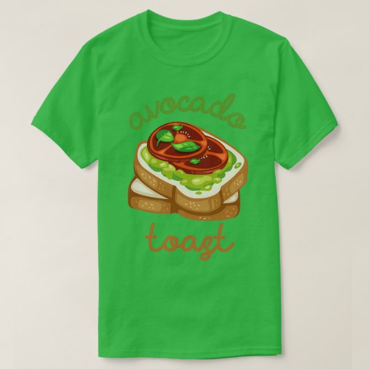 アボカドトースト2 1 Tシャツ (デザイン正面)