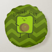 アボカドトースト ラウンドクッション (裏面)