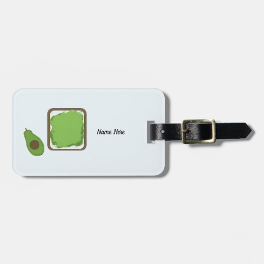 アボカドトースト ラゲッジタグ (正面横)