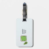 アボカドトースト ラゲッジタグ (裏面縦)