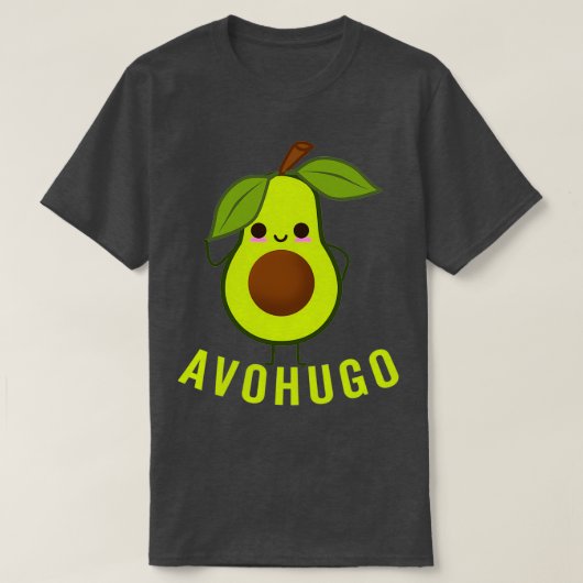 アボカドハギングアボフおもしろいゴ Tシャツ (デザイン正面)
