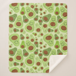 アボカドハッピーリトルアボスハラスアボカドスパターン シェルパブランケット