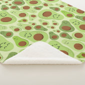 アボカドハッピーリトルアボスハラスアボカドスパターン シェルパブランケット (3/4)