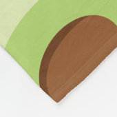 アボカドハッピーリトルアボスハラスアボカドスパターン フリースブランケット (角)