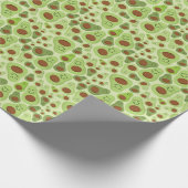 アボカドハッピーリトルアボスハラスアボカドスパターン ラッピングペーパー (角)