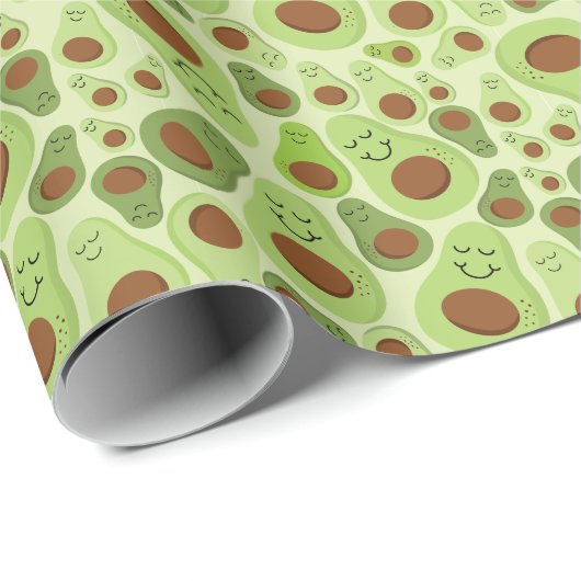 アボカドハッピーリトルアボスハラスアボカドスパターン ラッピングペーパー (ロールコーナー)