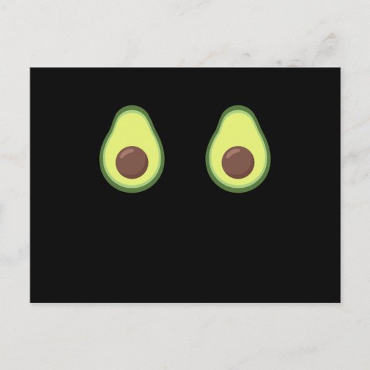 アボカドハロウィンの衣装アボカおもしろいドス ポストカード (正面)
