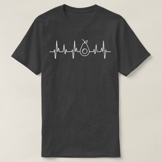 アボカドハートビー男性へト – アボカドと女性117 Tシャツ (デザイン正面)