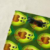 アボカドハートフレンドリー食品 ビーチタオル (インサイチュ)