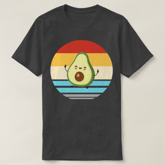 アボカドパジャマビーガンアボカド Tシャツ (デザイン正面)