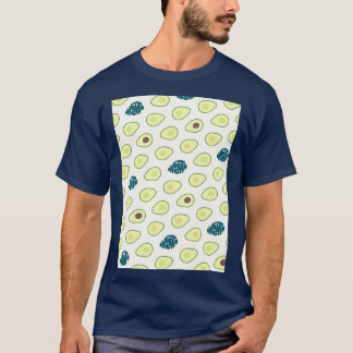 アボカドパターンカスタムタイポグラフィ Tシャツ