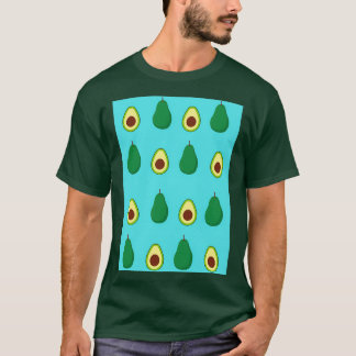 アボカドパターンブルー Tシャツ