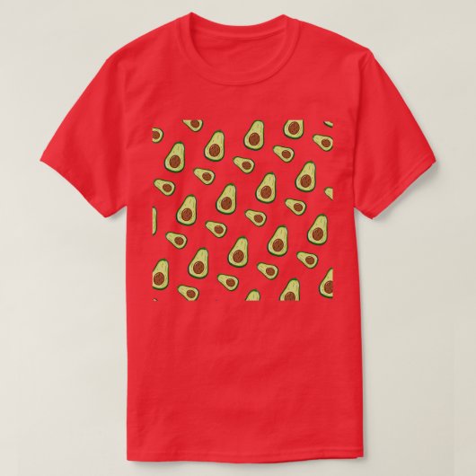 アボカドパターンプリント Tシャツ (デザイン正面)