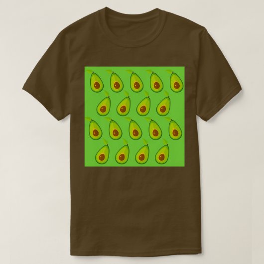 アボカドパターン26 Tシャツ (デザイン正面)