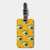 アボカドパターン ラゲッジタグ (正面縦)