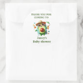 アボカドパーソナライズされたベイビーシャワー/ ラウンドシール (バッグ)