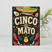 アボカドパーティーはがき 招待状 (スタンド正面)