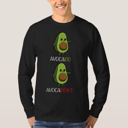 アボカドビーガン野菜フルーツモチベーション Tシャツ (正面)