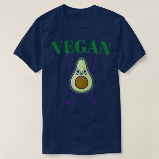 アボカドビーガン Tシャツ (デザイン正面)