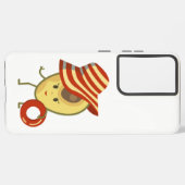 アボカドビーチガールとサンハットとスイムリング SAMSUNG GALAXYケース (裏面横)