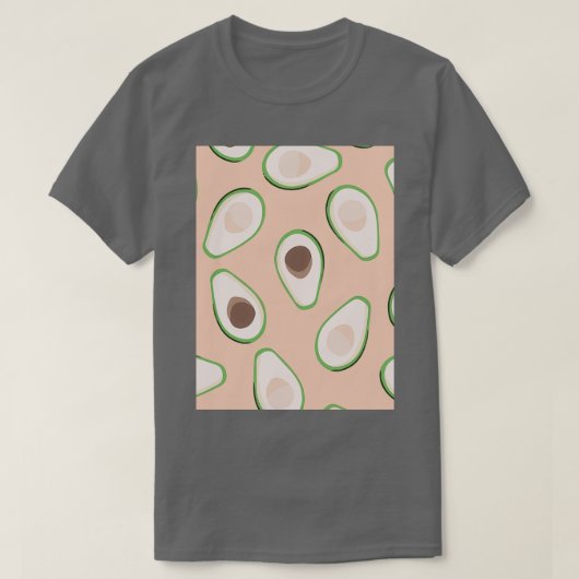 アボカドファッショナブル果実スタイル Tシャツ (デザイン正面)