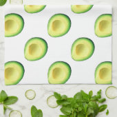 アボカドフィエスタグアカモールグリーン4Flo キッチンタオル (折り畳み)