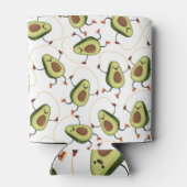 アボカドフィットネス:かわいいヴィンテージパターン 缶クーラー (裏面)