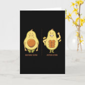 アボカドフィットネス カード (黄色い花)