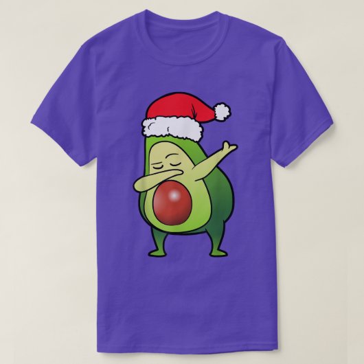 アボカドフルーツダビングダブ踊りクリスマス Tシャツ (デザイン正面)