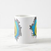 アボカドフルーツホールインアウォールビーガングルメ コーヒーマグカップ (中央)