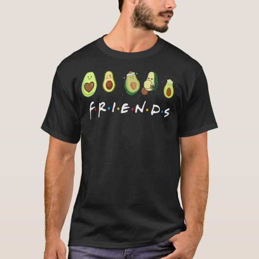 アボカドフレンズランニングアボカド飲料アボカド Tシャツ (正面)