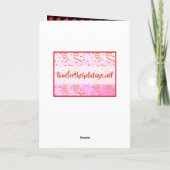 アボカドフードプリンかわいいハッピーバレンタインデーカード カード (裏面)