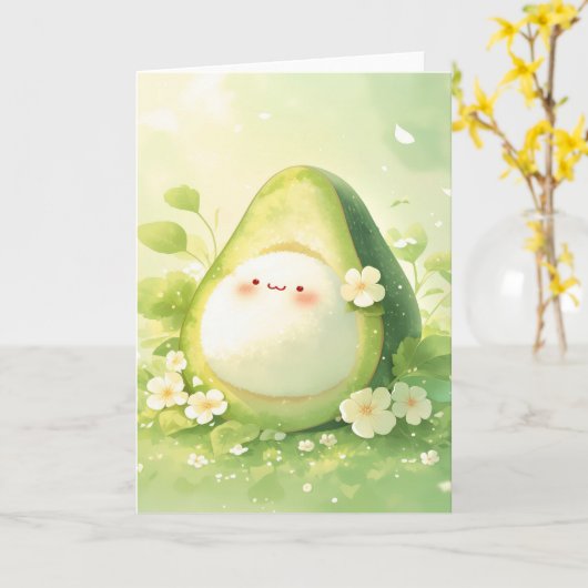 アボカドブリス カード (黄色い花)