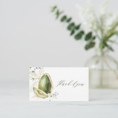 アボカドベビーシャワーサンキューカード 名刺