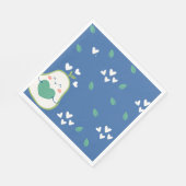 アボカドベビーシャワー、男の赤ちゃん、かわいいアボカド スタンダードランチョンナプキン (角)