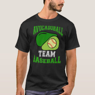 アボカドボールチーム野球ヘルシーアボカドライフスタイル Tシャツ