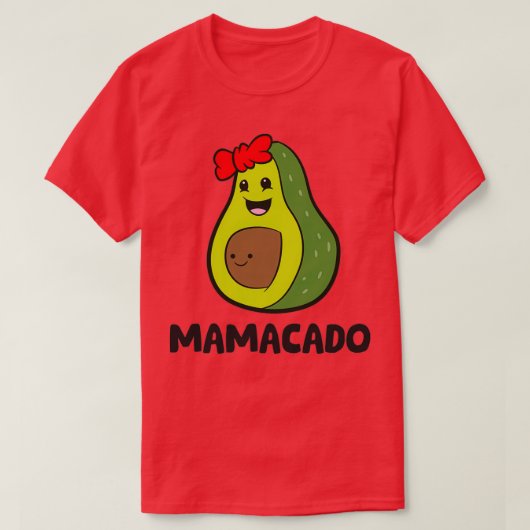 アボカドマアボカドママアボカドママパカド Tシャツ (デザイン正面)