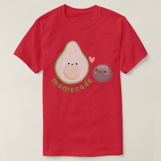 アボカドママとba1 tシャツ (デザイン正面)