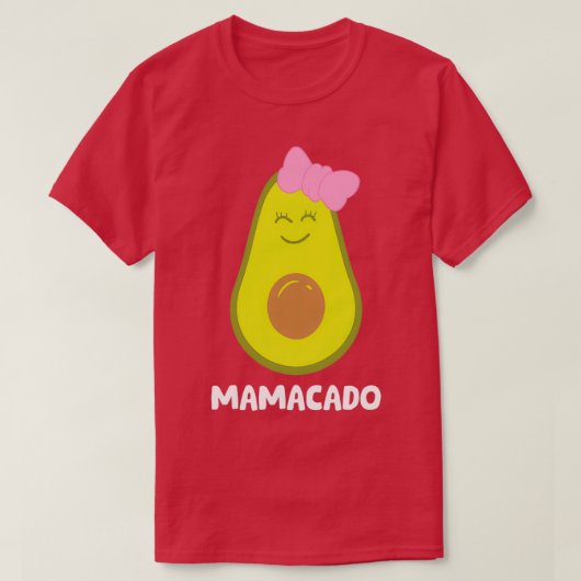 アボカドマムグアカモレママカドアボカド Tシャツ (デザイン正面)