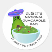 アボカドマンアンドグアカモール ラウンドシール (正面)