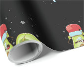 アボカドメリークリスマスビーガンパジャマサンタハットおもしろい ラッピングペーパー (ロールコーナー)