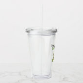 アボカドモダンラバーギフト用グリーンアボカド引用文 アクリルタンブラー (右)