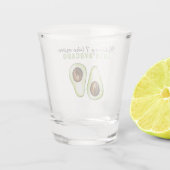 アボカドモダンラバーギフト用グリーンアボカド引用文 ショットグラス (裏面)