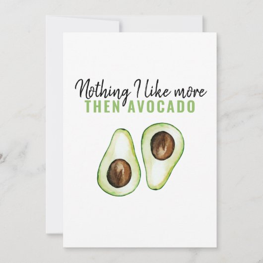 アボカドモダンラバーギフト用グリーンアボカド引用文 シーズンカード (正面)