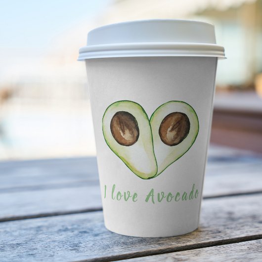 アボカドモダンラバーギフト用グリーンアボカド引用文 紙コップ