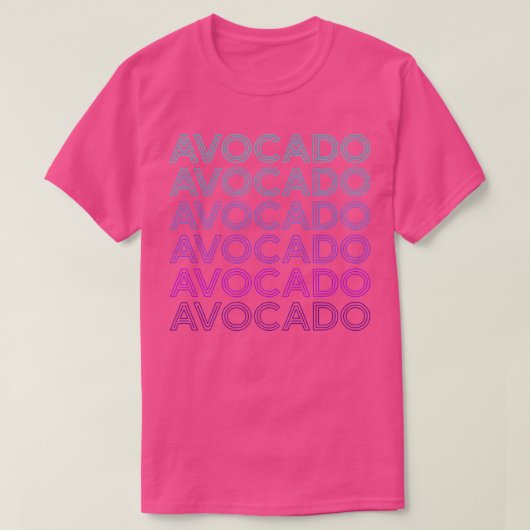 アボカドレトロTシャツ Tシャツ (デザイン正面)