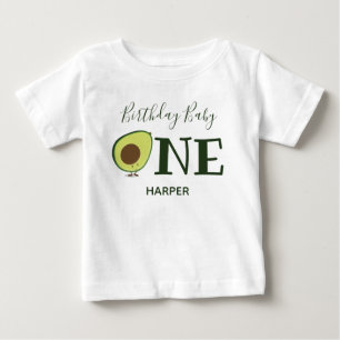 アボカドワン1st第1誕生日 ベビーTシャツ