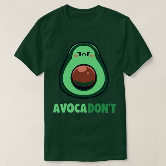 アボカドント Tシャツ (デザイン正面)