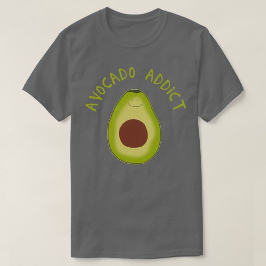 アボカド中毒性1 Tシャツ (デザイン正面)
