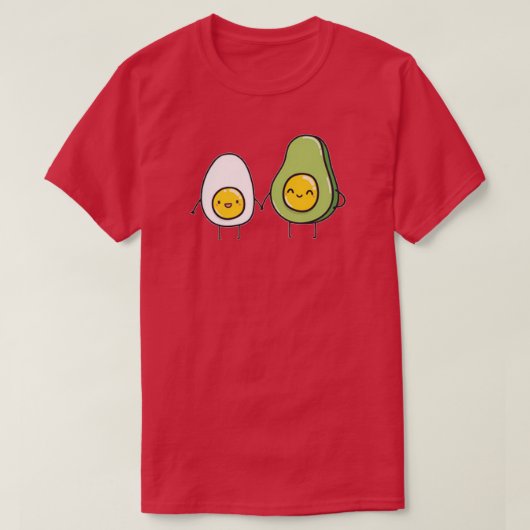 アボカド卵1 Tシャツ (デザイン正面)